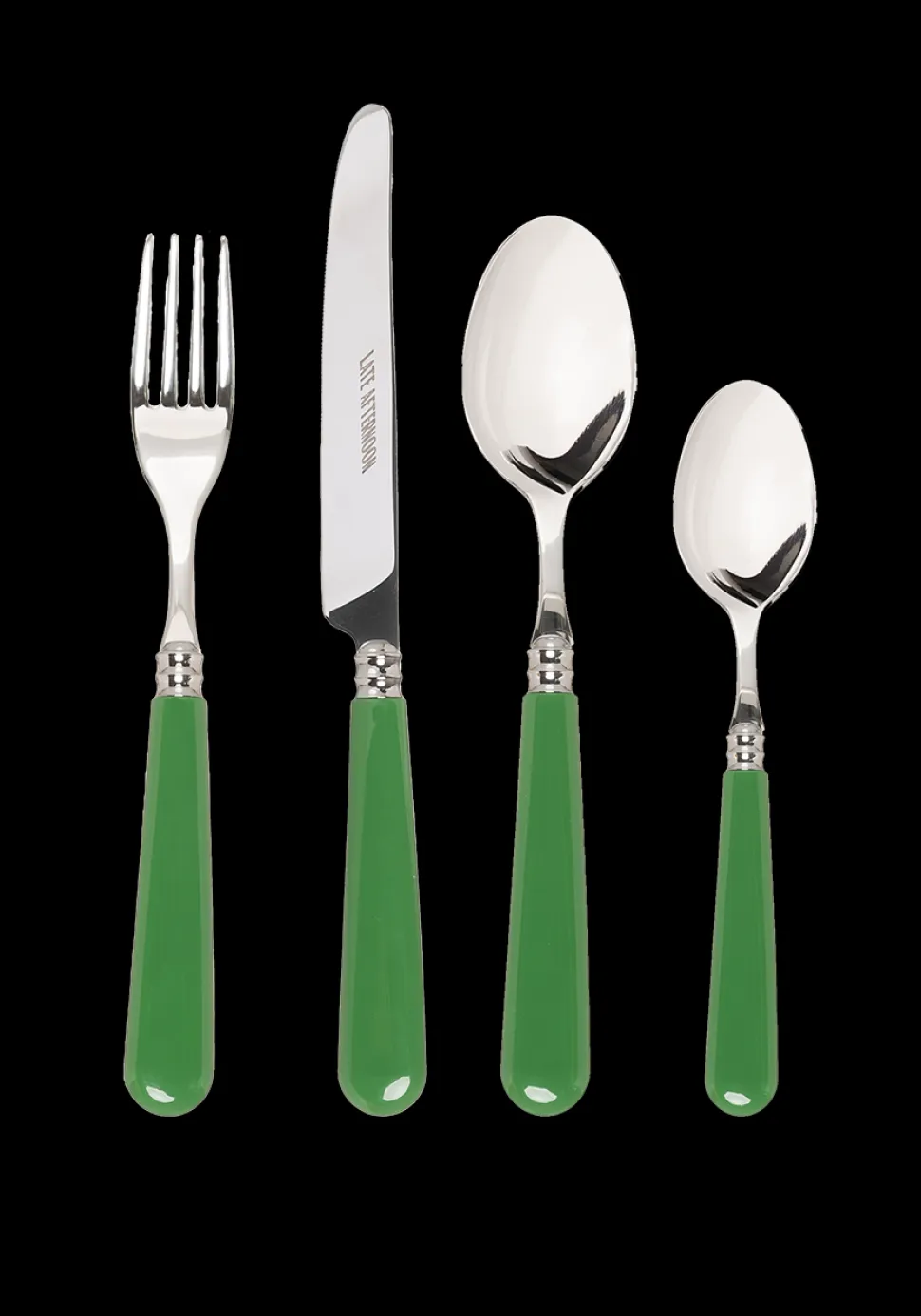 Green Cutlery, Set of 16