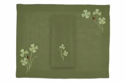 Green Four Leaf Clover Collection, Set of 2