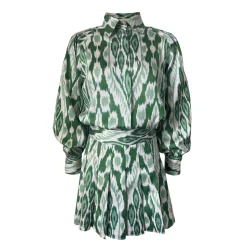 Green Ikat Set