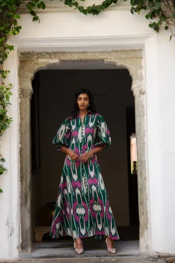 Green Jodhpur Dress