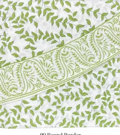 Green Leaves Tablecloth