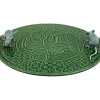 Green Lily Cheese Tray with Natural Mouse