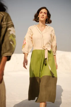 Green Lotus Dress
