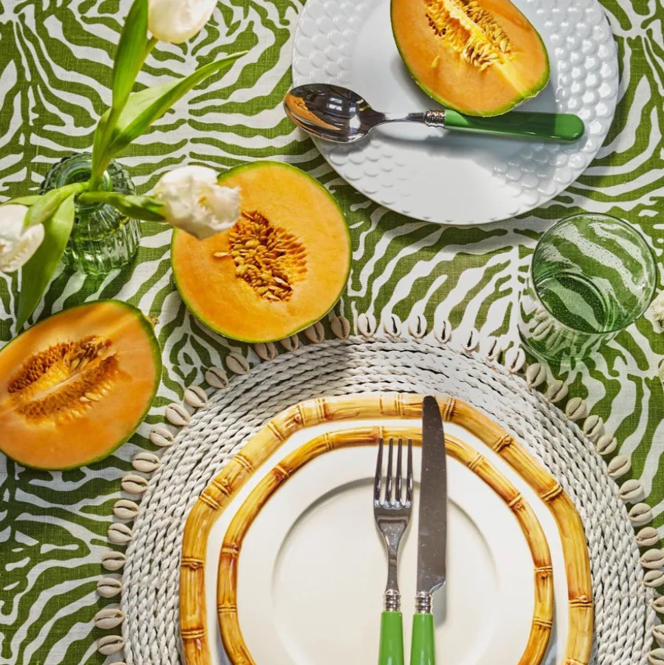 Green Zebra Tablecloth