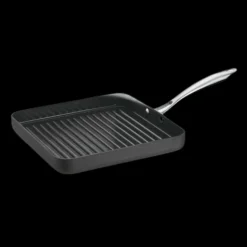 GreenGourmet® Hard Anodized 11" Grill Pan in Black