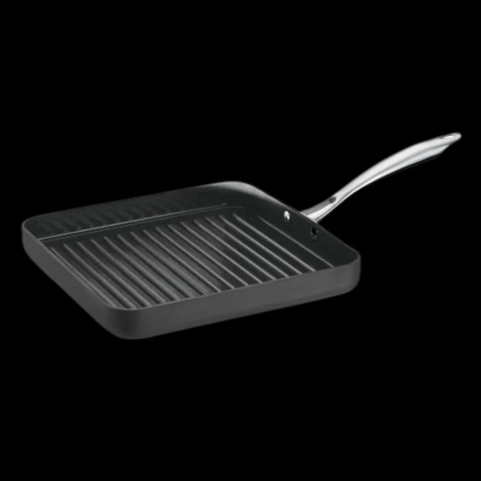 GreenGourmet® Hard Anodized 11" Grill Pan in Black