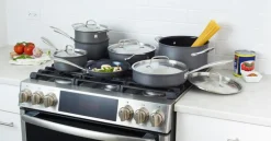 GreenGourmet® Hard Anodized 12-Piece Set in Black