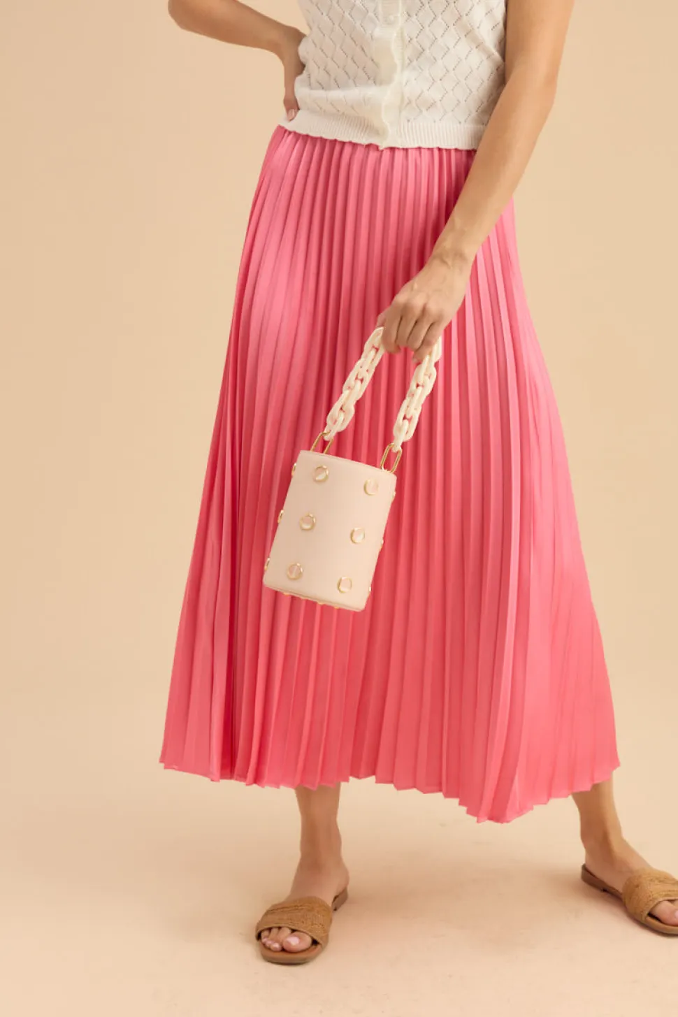 Greenwich Bucket Bag in Pink