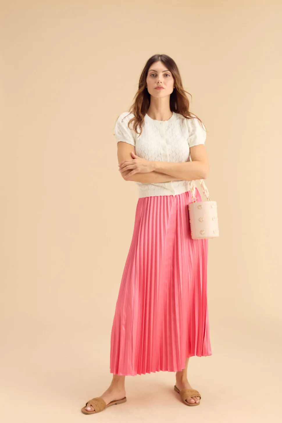 Greenwich Bucket Bag in Pink