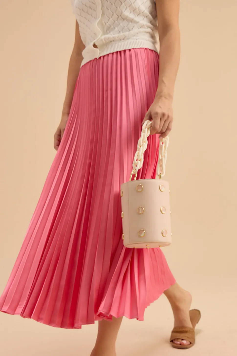 Greenwich Bucket Bag in Pink