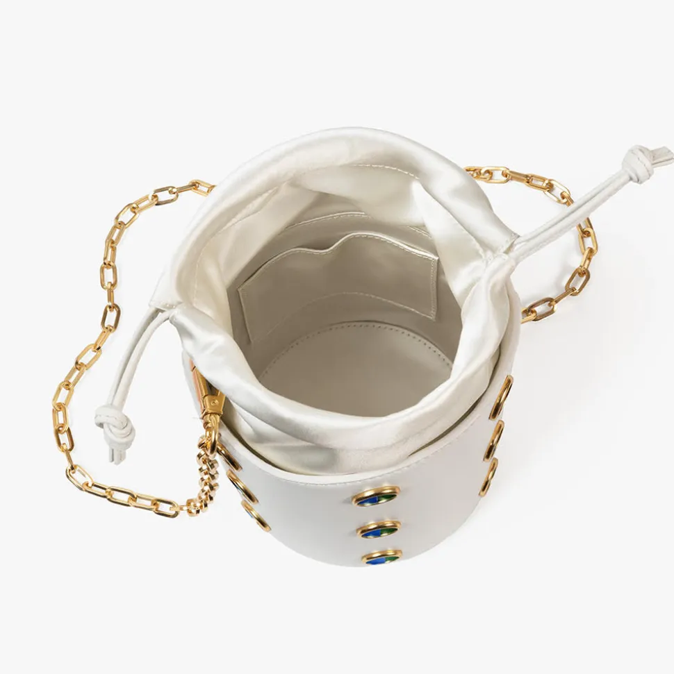 Greenwich Bucket Bag in White