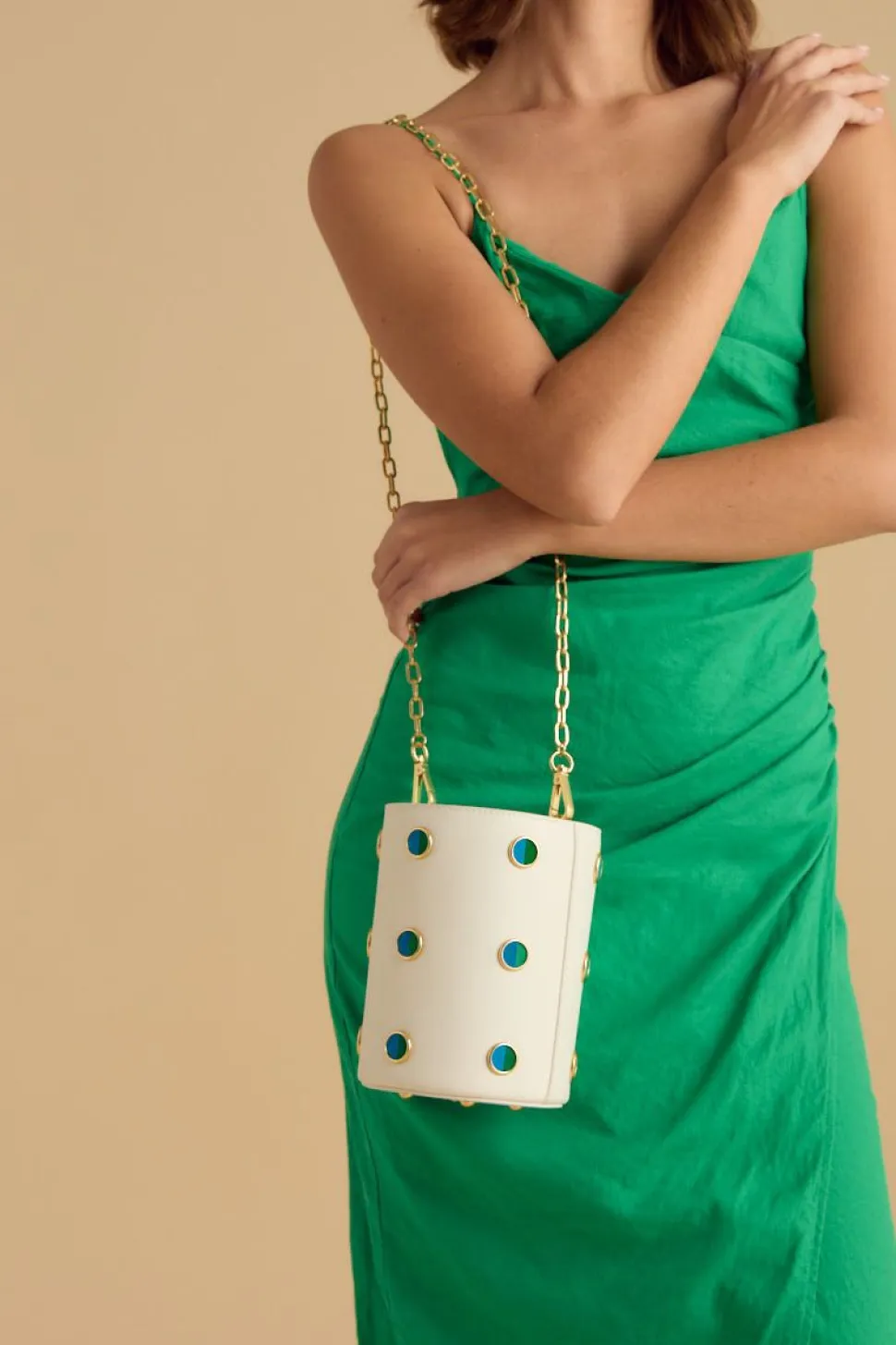 Greenwich Bucket Bag in White
