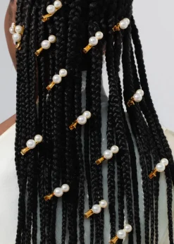 Gretel Hair Clips in Pearl
