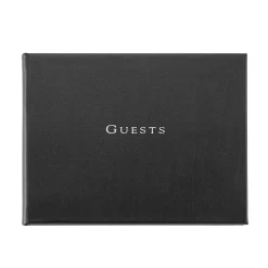 Guest Book in Recycled Italian Bonded Leather