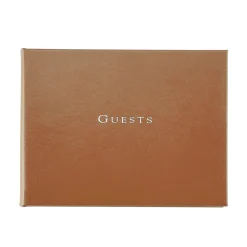 Guest Book in Recycled Italian Bonded Leather