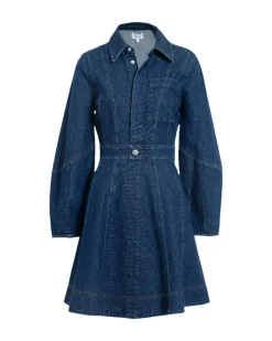 Hailey Dress in Classic Indigo Blue