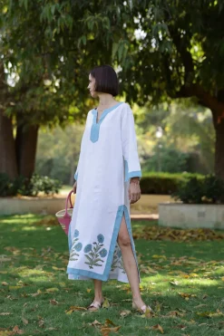Hampton Caftan in Blue Flower