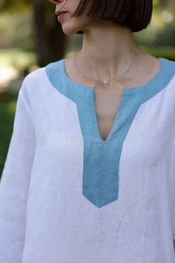 Hampton Caftan in Blue Flower