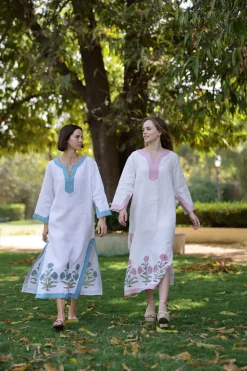 Hampton Caftan in Blue Flower