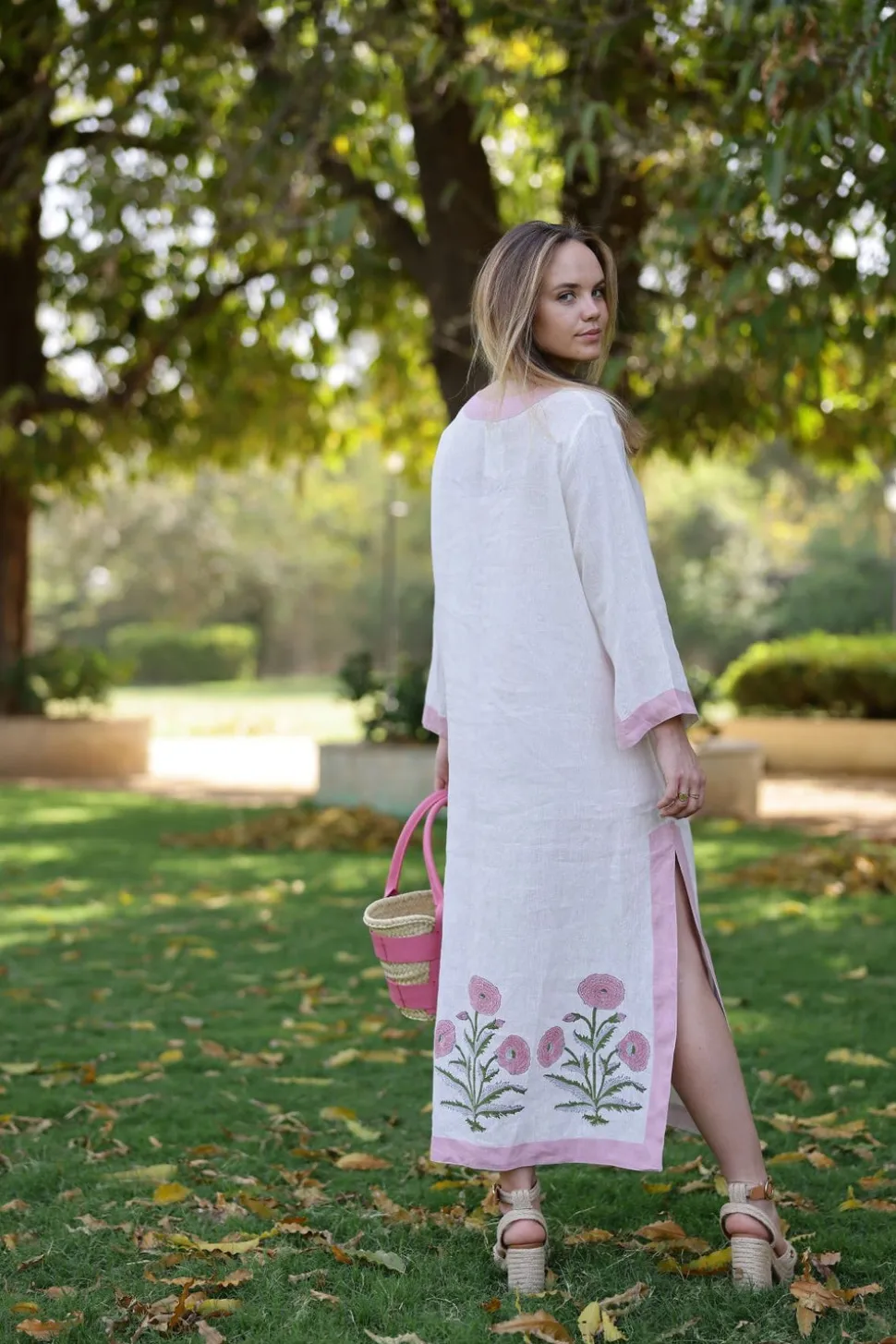 Hampton Caftan Pink Flower