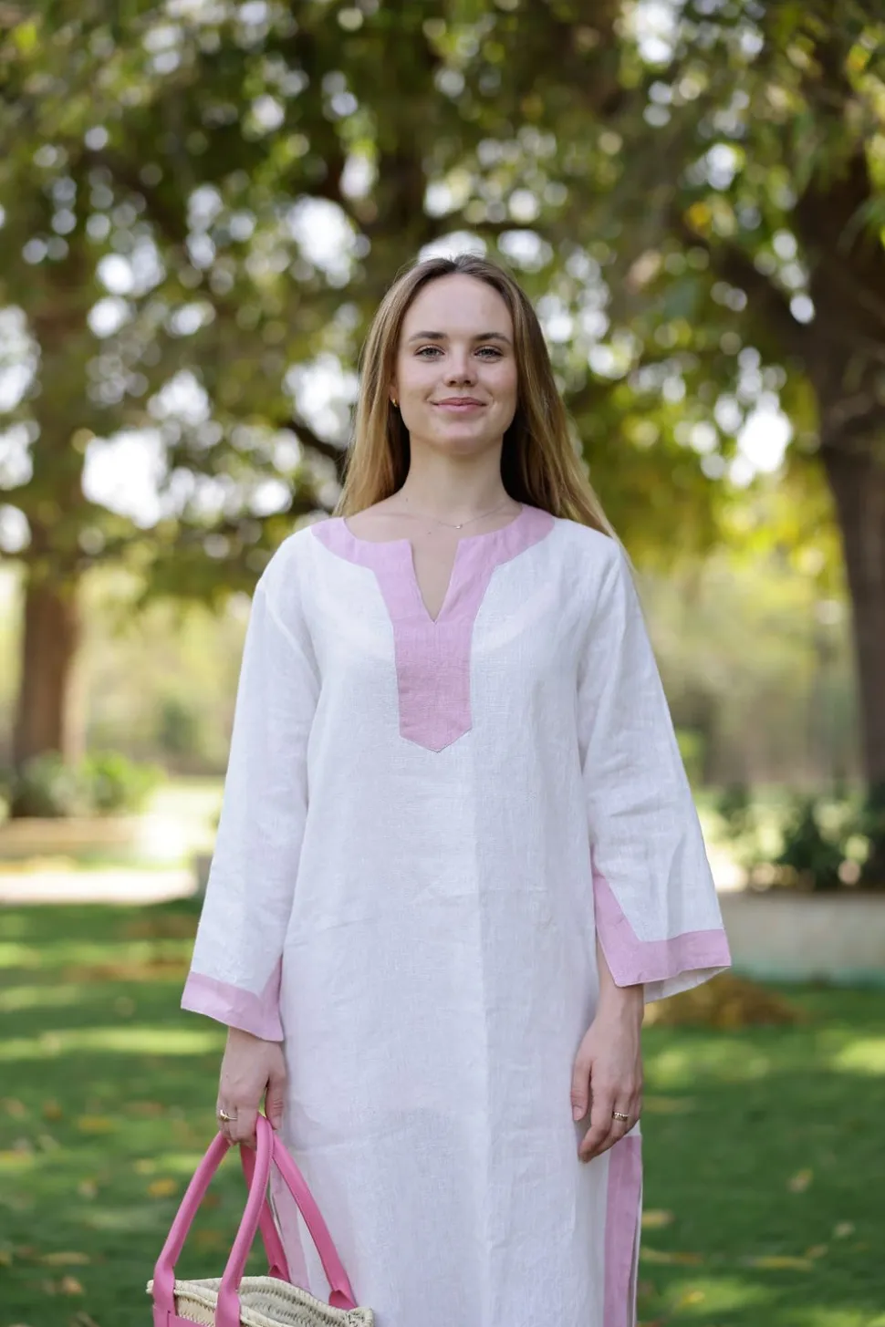 Hampton Caftan Pink Flower