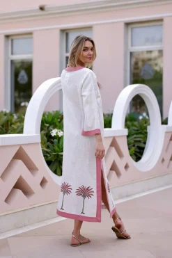 Hampton Caftan Pink Palm