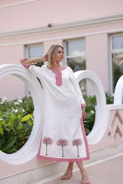 Hampton Caftan Pink Palm