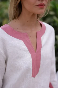Hampton Caftan Pink Palm