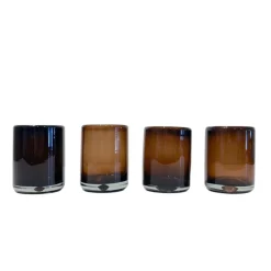 Handblown Shooter Glasses, Set of 4