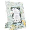 Hand-Marbled Large Wall Picture Frame 5x7 in Blue