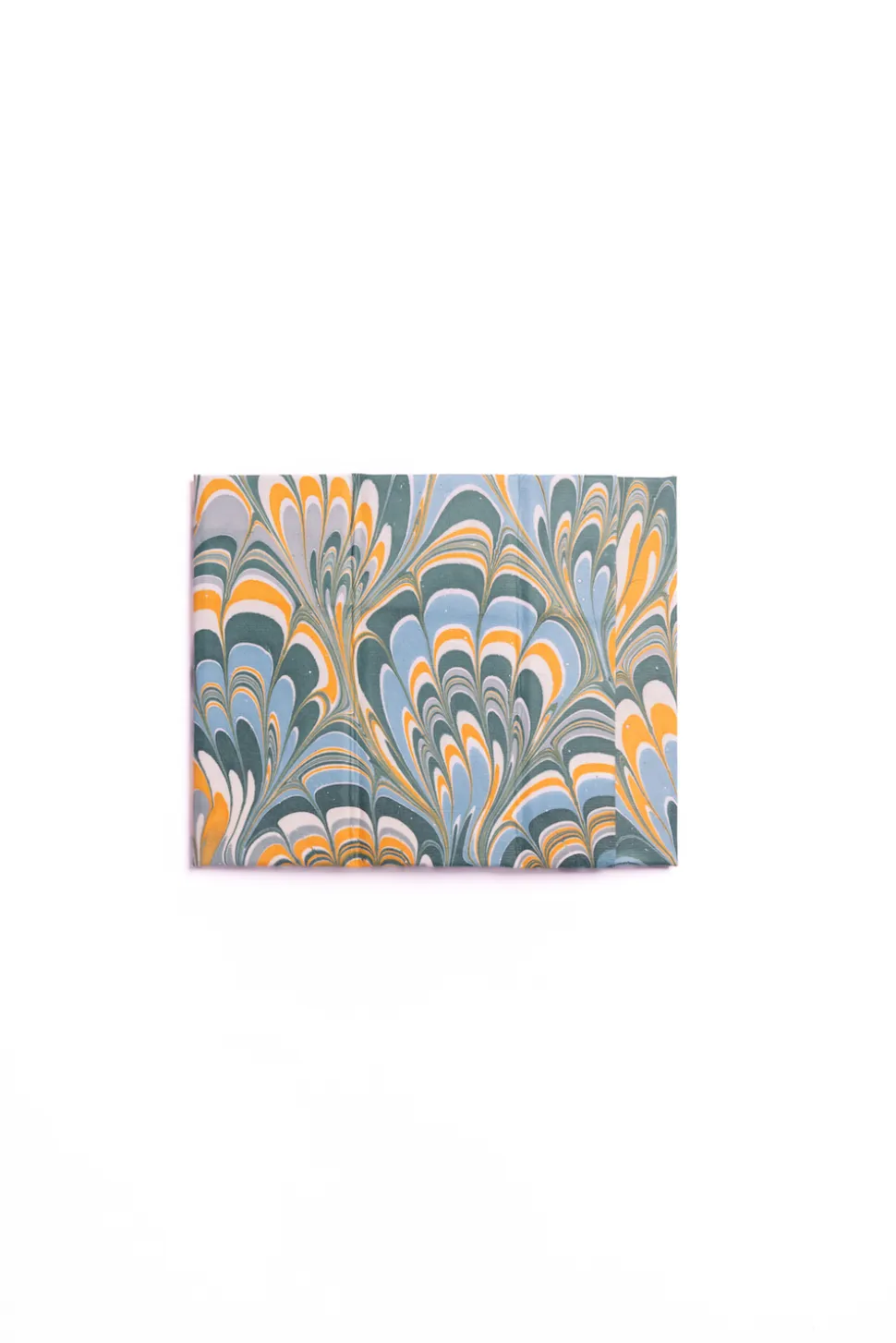 Hand-Marbled Pencil Holder Organizer in Blue Marbling