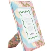 Hand-Marbled Picture Frame 4x6 in Lilac Blues