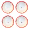 Hand-painted Custom Initial Bowls, Set of 4
