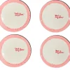 Hand-painted “Just a Tiny Piece” Tiny Plates, Set of 4