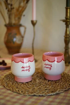 Hand-painted “Spicy Marg” Cups, Set of 2