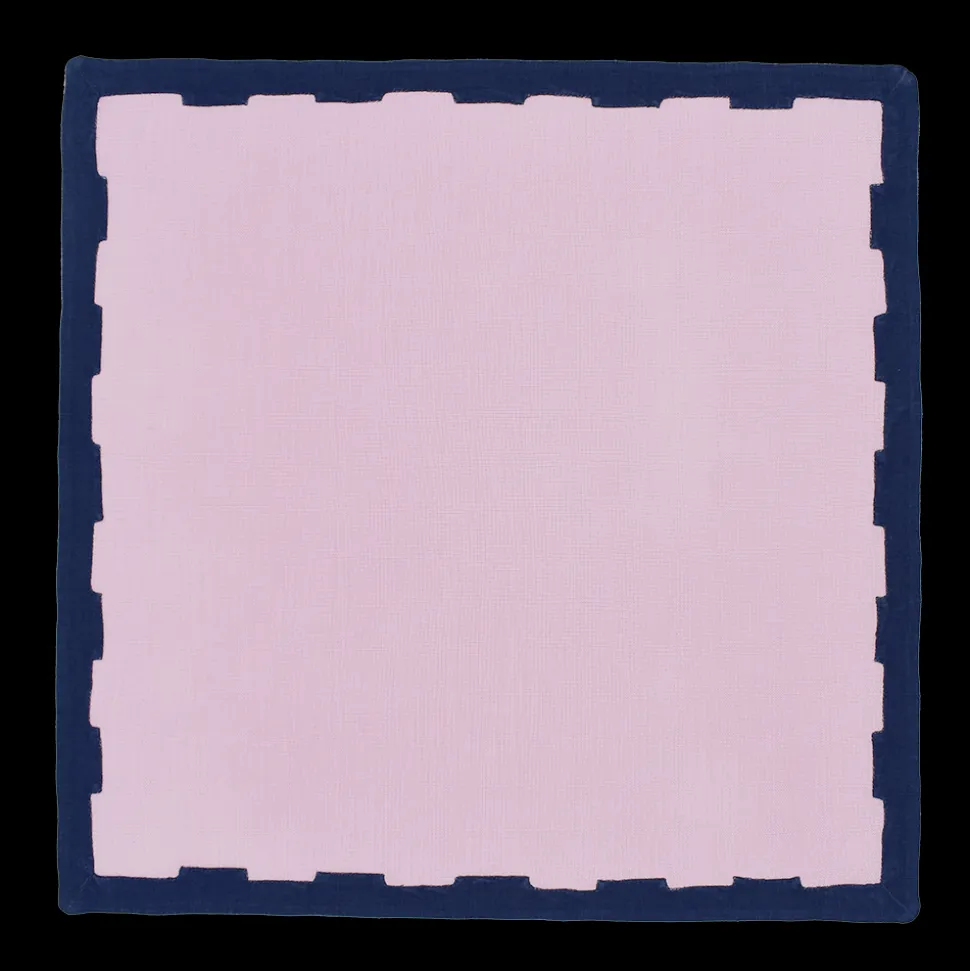Hanover Placemats in Lilac and Navy, Set of 2