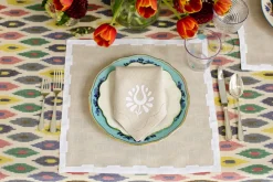 Hanover Placemats in Oatmeal and White, Set of 2