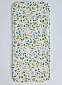 Happy Monkey Bib and Burp Cloth Set