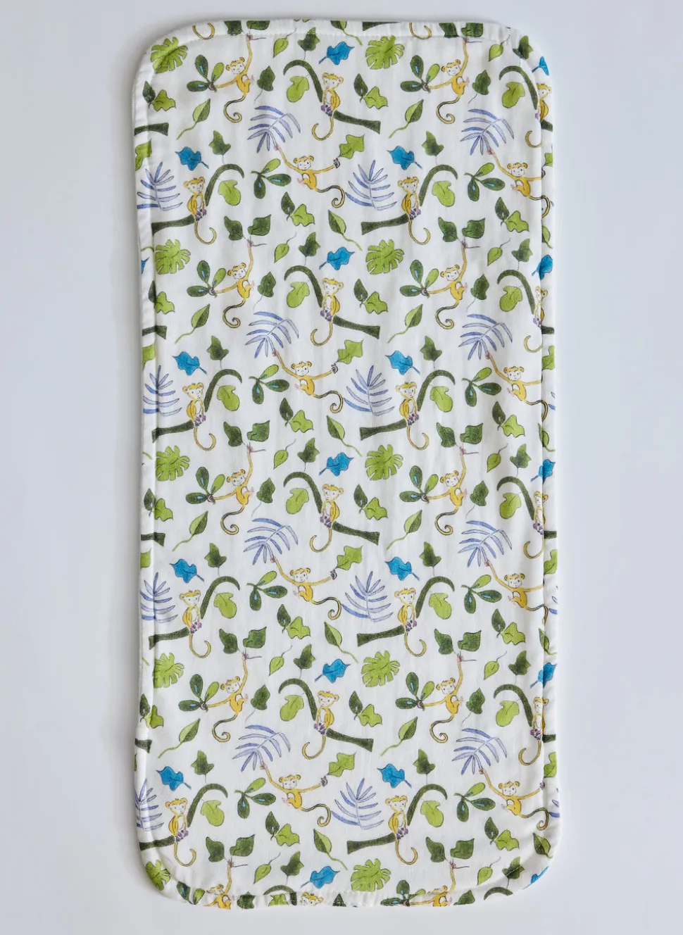 Happy Monkey Bib and Burp Cloth Set