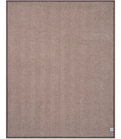 Harborview Herringbone Chocolate Blanket