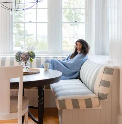 Harborview Herringbone Cornflower Blanket