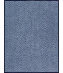 Harborview Herringbone Navy Original Blanket