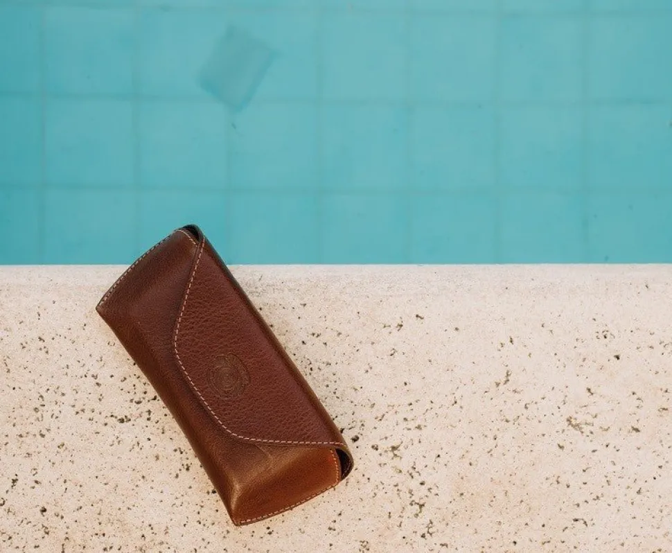 Hard Sunglass Case No. 251 in Vintage Leather