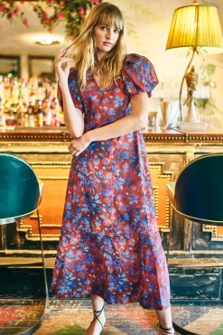 Harrison Dress in Crimson Canyon