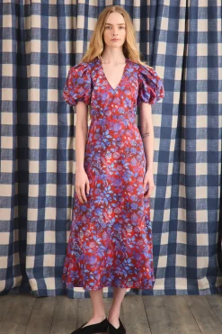 Harrison Dress in Crimson Canyon