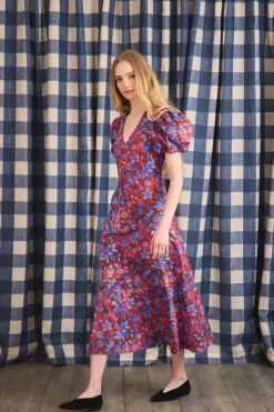 Harrison Dress in Crimson Canyon