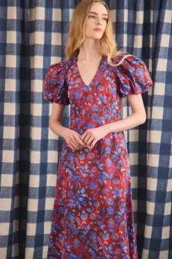 Harrison Dress in Crimson Canyon