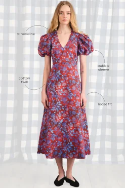 Harrison Dress in Crimson Canyon