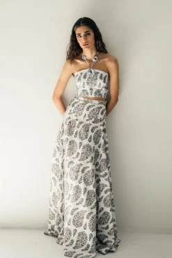 Hava Bustier in Paisley