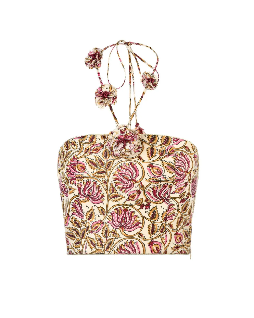 Hava Bustier in Pink Lotus